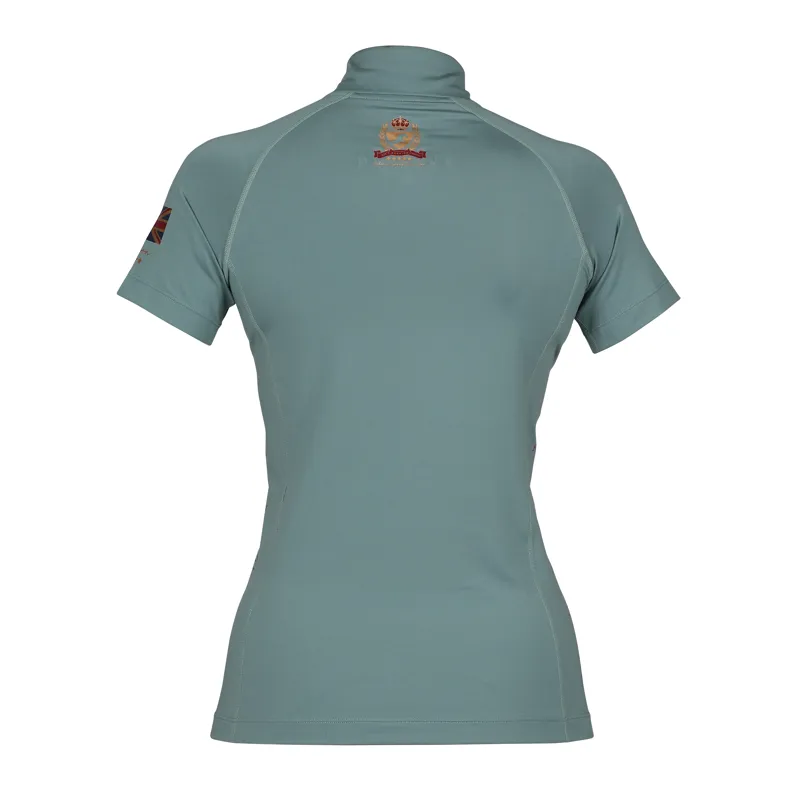 Shires Aubrion Team Short Sleeve Base Layer - Sage-2