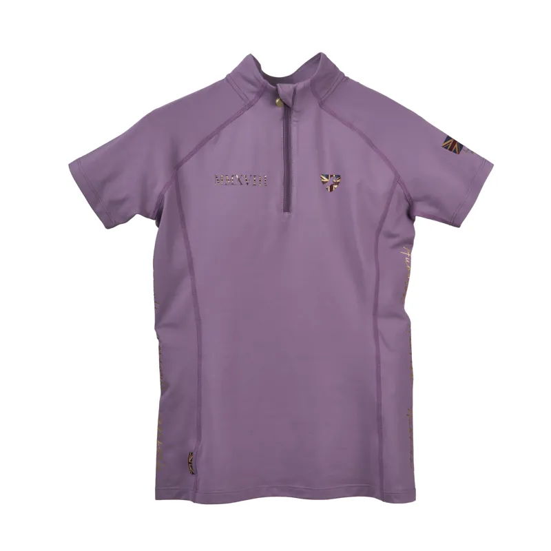 Shires Aubrion Team Young Rider Short Sleeve Base Layer - Mauve