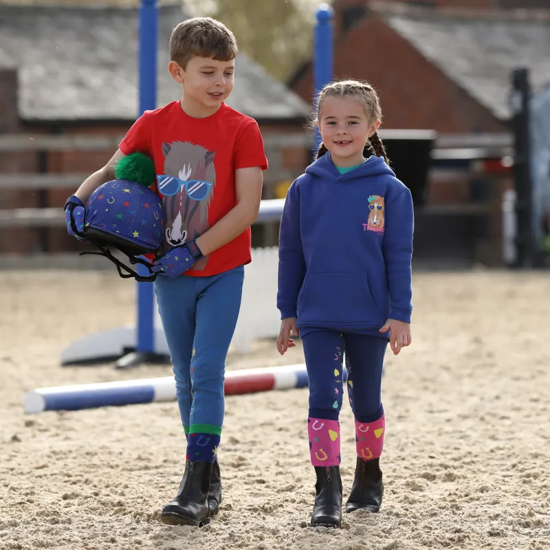 Shires Tikaboo Childrens Jodhpurs - Navy-2