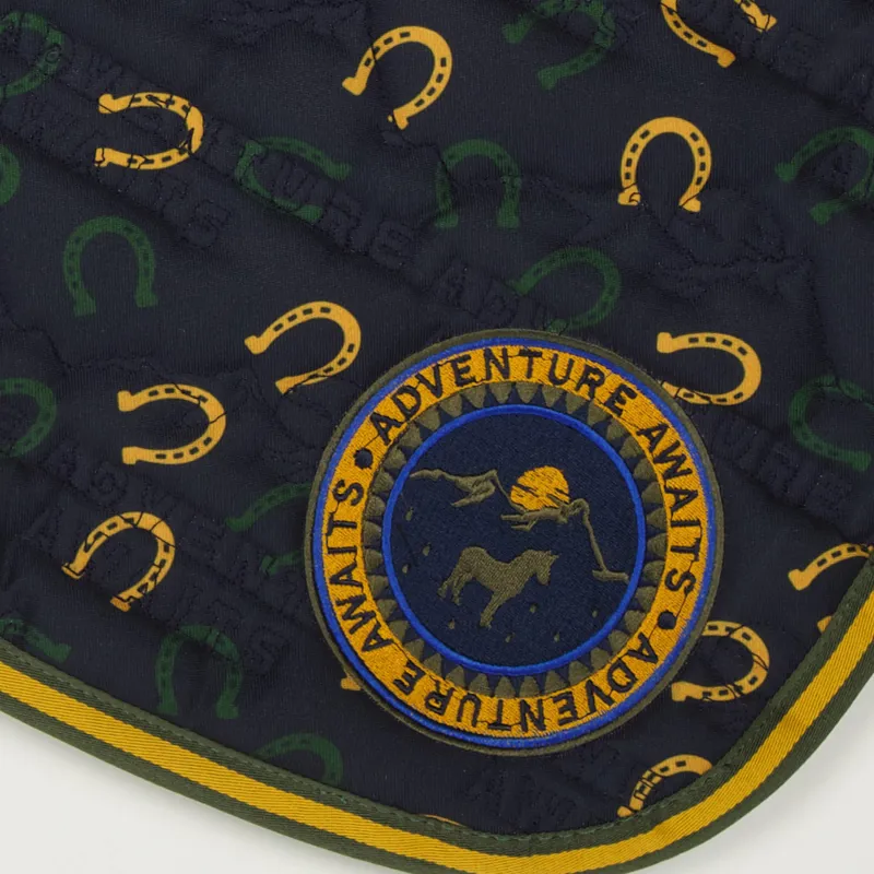 Shires Tikaboo Children's Saddle Pad - Horseshoe-1