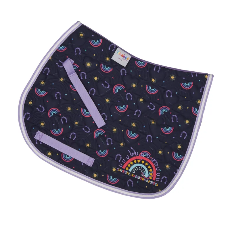 Shires Tikaboo Children's Saddle Pad - Rainbow