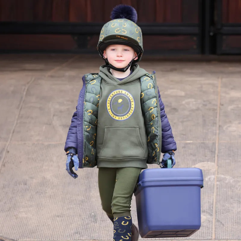 Shires Tikaboo Childrens Hat Cover - Horse Shoe-1