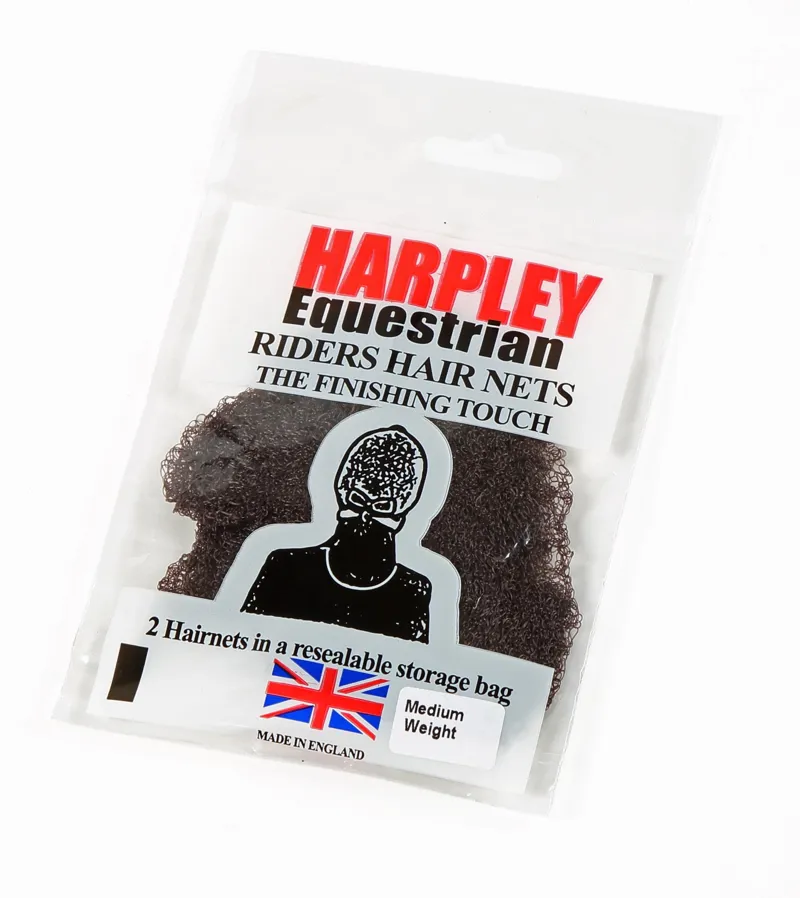 Shires Harpley Hairnets Standard Weight - Dark Brown-1