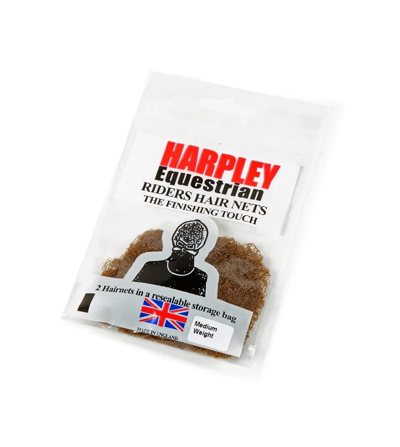 Shires Harpley Hairnets Standard Weight - Medium Brown-1