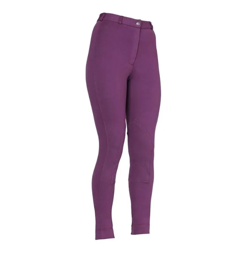 Shires Wessex Girls Jodhpurs - Purple