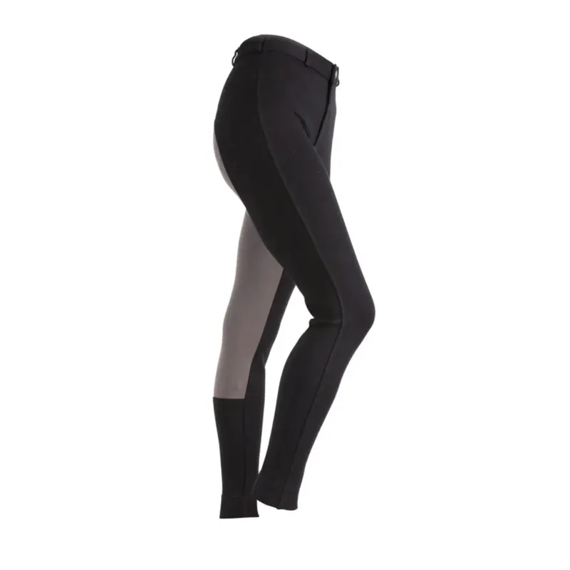 Shires Two Tone Wessex Ladies Jodhpurs - Black/Grey