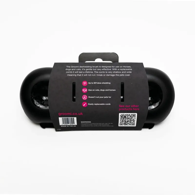 Groomi Deshedding Brush - Black-1