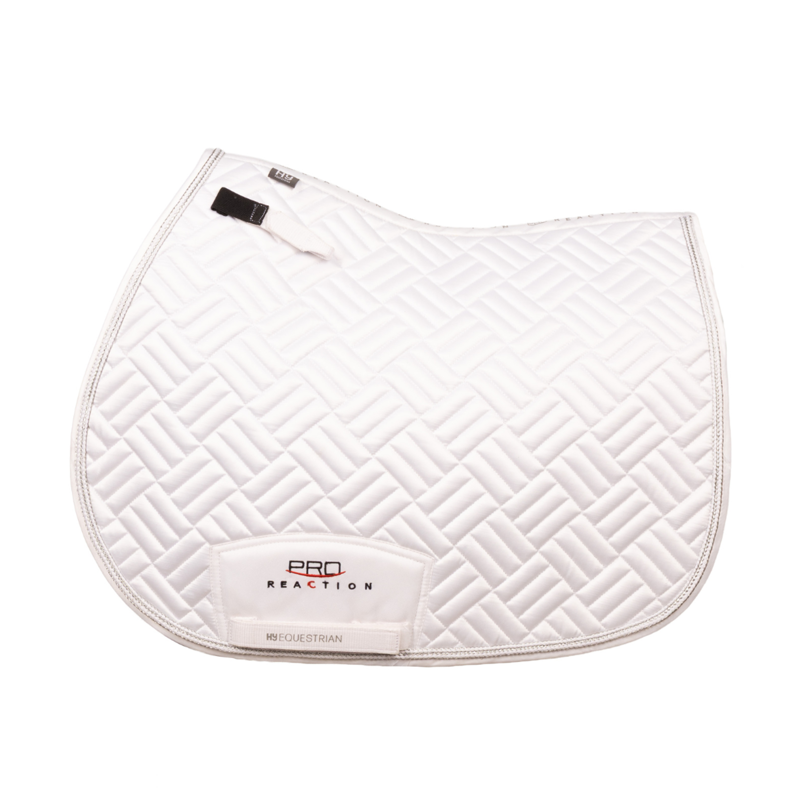 Hy Equestrian ProReaction Recherché GP/Jumping Saddle Pad - White