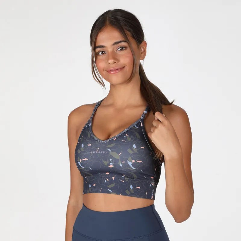 Shires Aubrion Invigorate Sports Bra - Peony Print-2