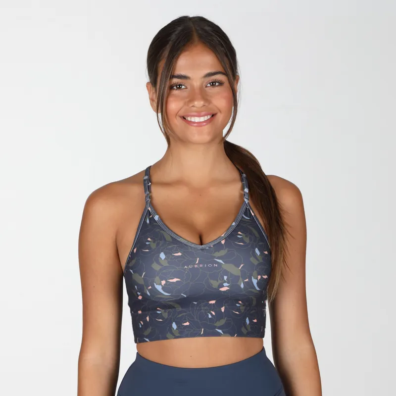 Shires Aubrion Invigorate Sports Bra - Peony Print