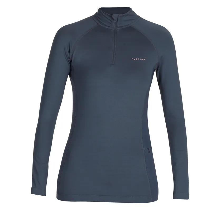 Shires Aubrion Ladies Revive Long Sleeve Base Layer - Navy