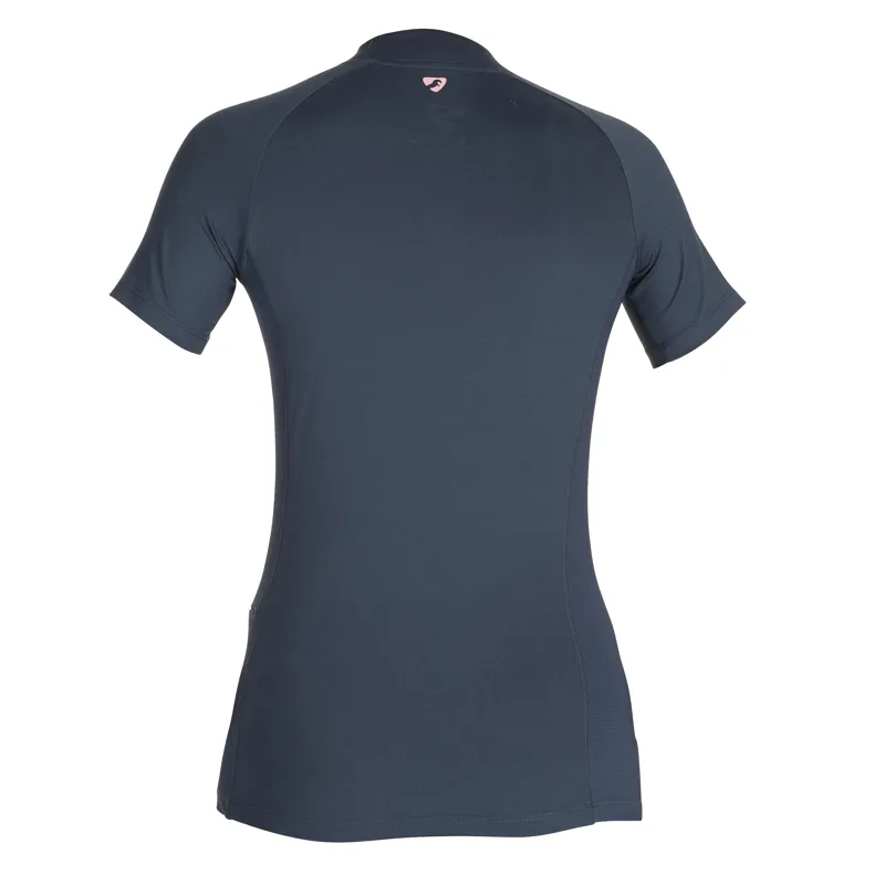 Shires Aubrion Ladies Revive Short Sleeve Base Layer - Navy-2