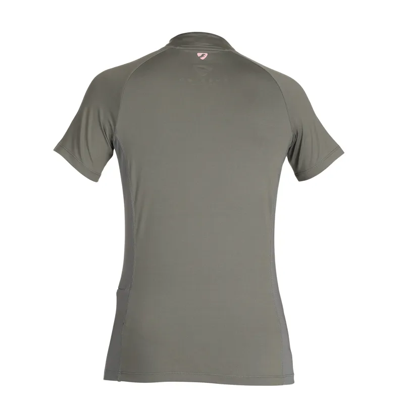 Shires Aubrion Ladies Revive Short Sleeve Base Layer - Olive-2
