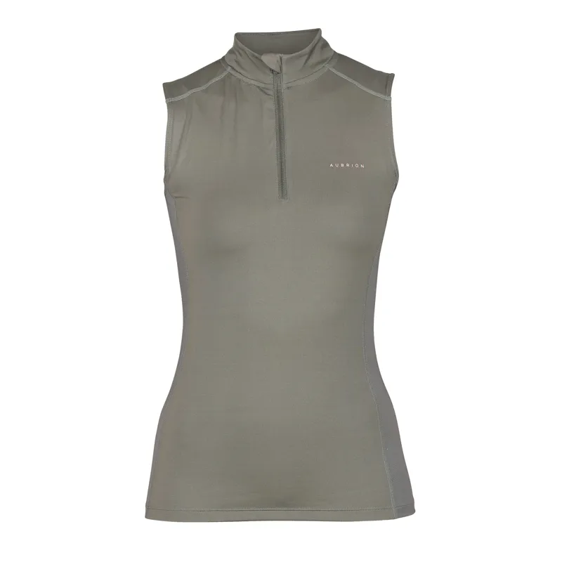Shires Aubrion Revive Sleeveless Base Layer - Olive