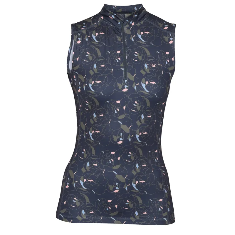 Shires Aubrion Revive Sleeveless Base Layer - Peony Print