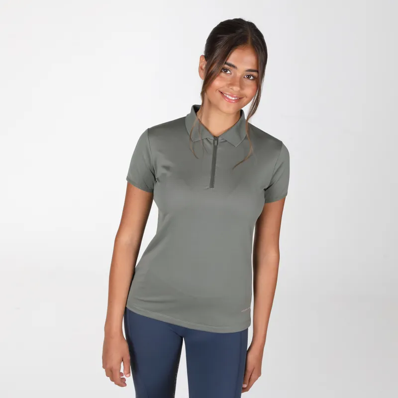 Shires Aubrion Poise Tech Ladies Polo - Olive-2