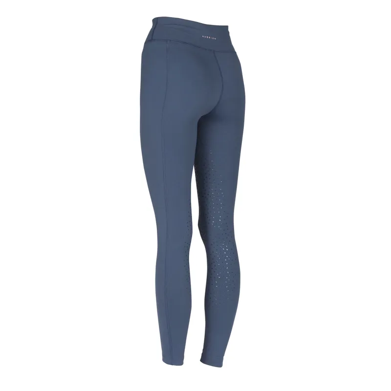 Shires Aubrion Non-Stop Ladies Riding Tights - Navy-1