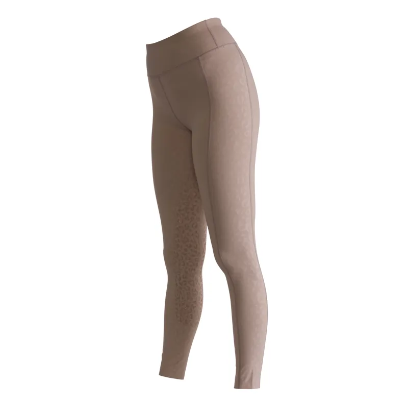 Shires Aubrion Non-Stop Ladies Riding Tights - Taupe