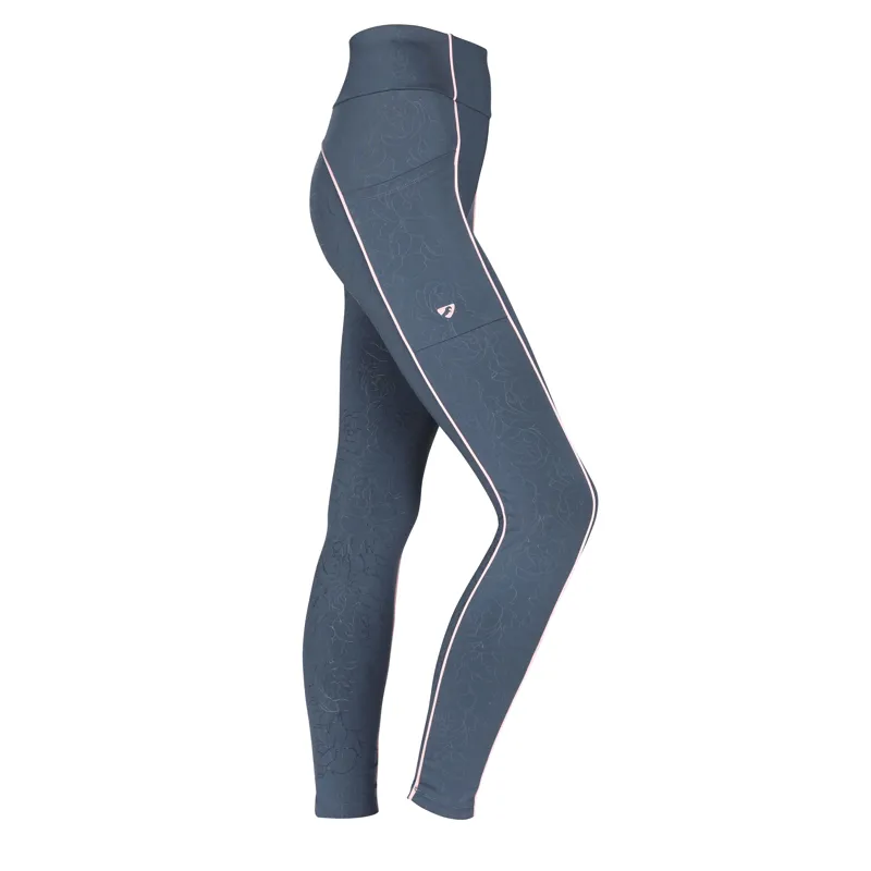 Shires Aubrion Sculpt Linear Ladies Riding Tights - Navy