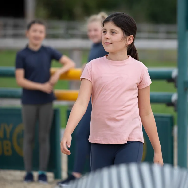 Shires Aubrion Children's Repose T-Shirt -  Rose-1