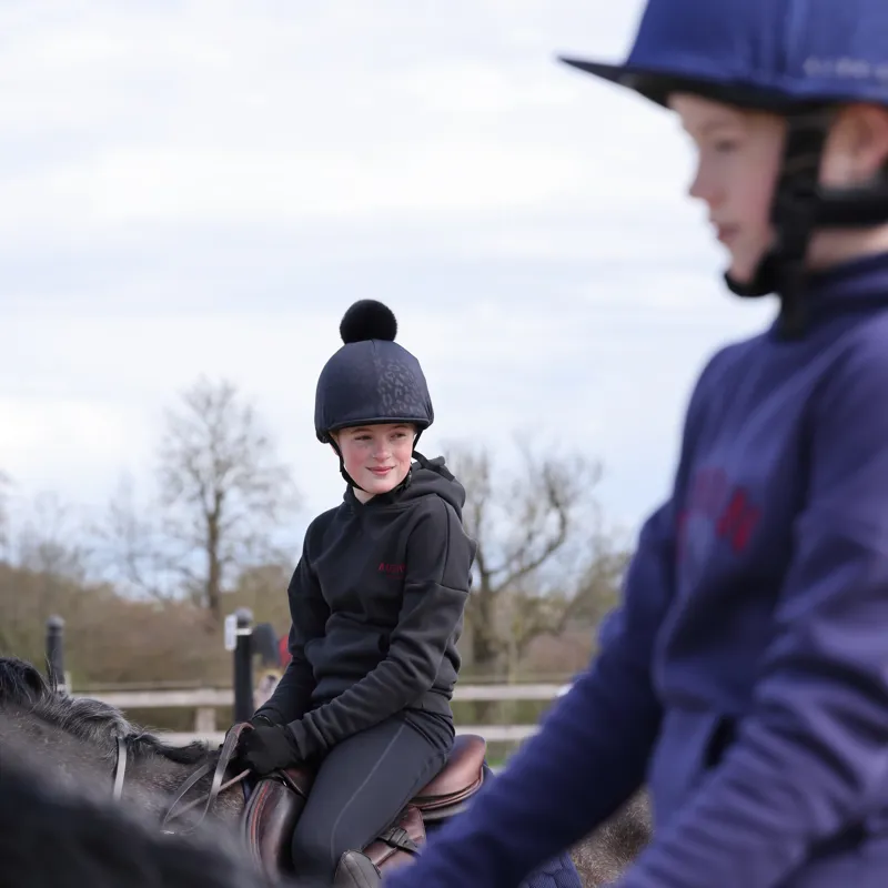 Shires Aubrion Children's Serene Hoodie - Black-2