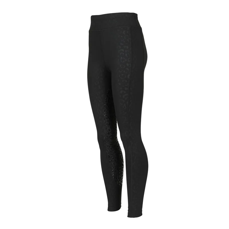 Shires Aubrion Childrens Non-Stop Riding Tights - Black