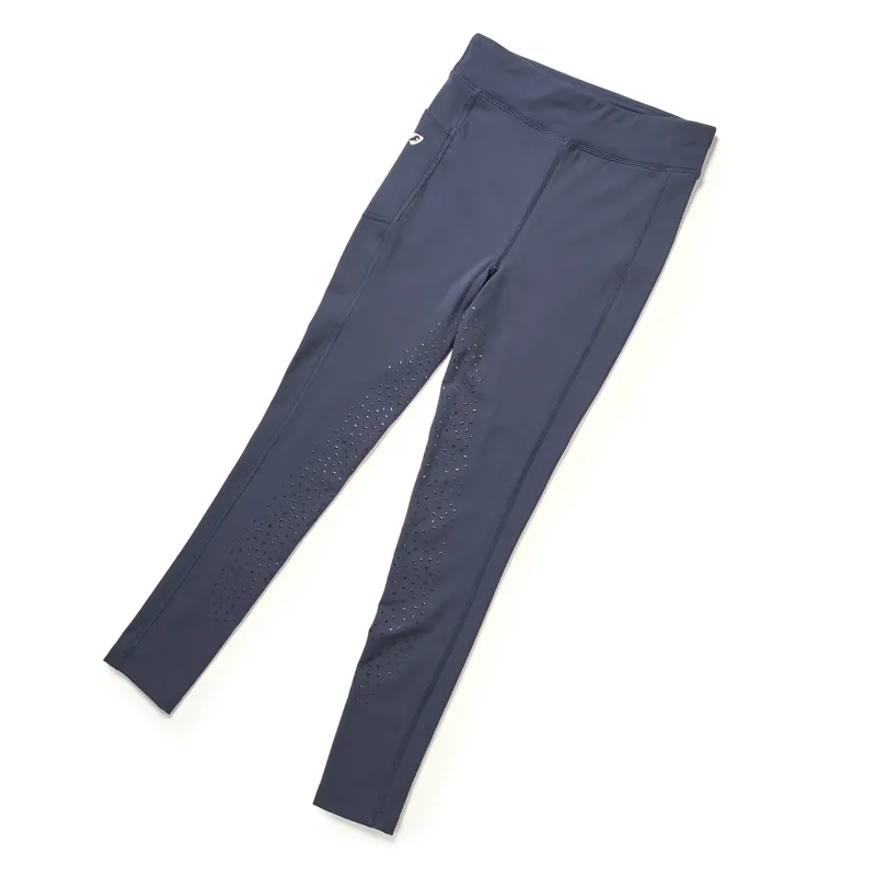 Shires Aubrion Childrens Non-Stop Riding Tights - Navy