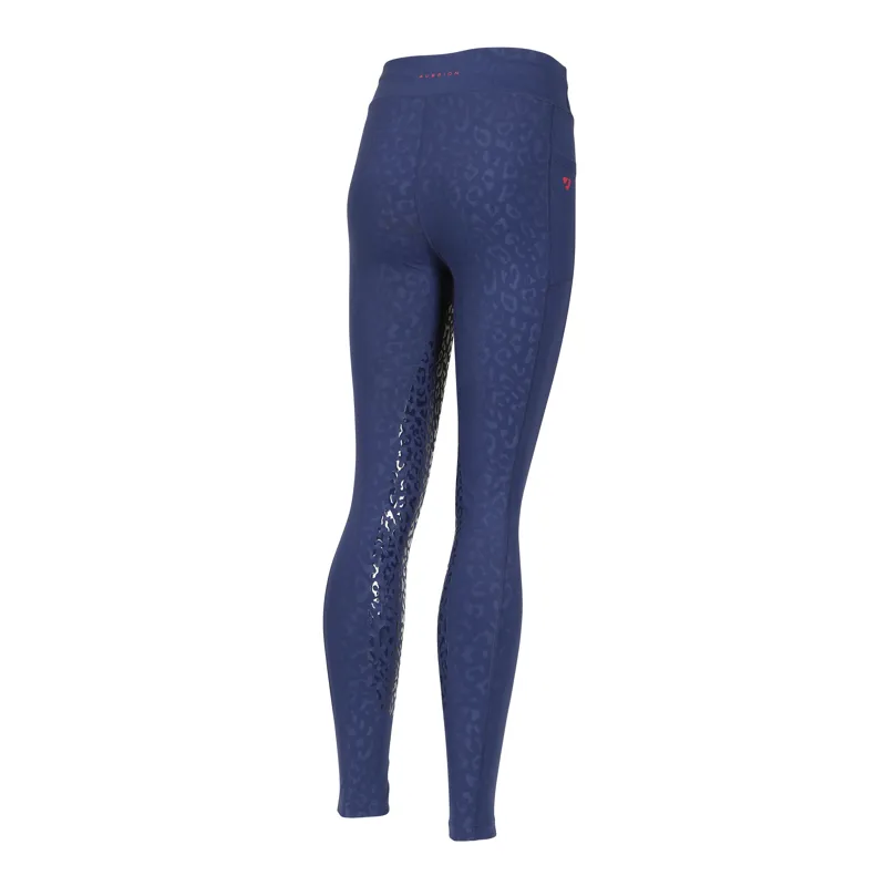 Shires Aubrion Childrens Non-Stop Riding Tights - Ink-1