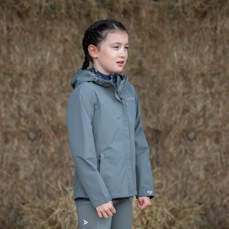 Shires Aubrion Cloudburst Children's Raincoat - Olive-1