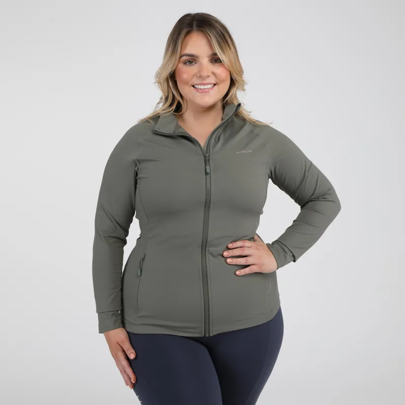 Shires Aubrion Non-Stop Ladies Jacket - Olive-3