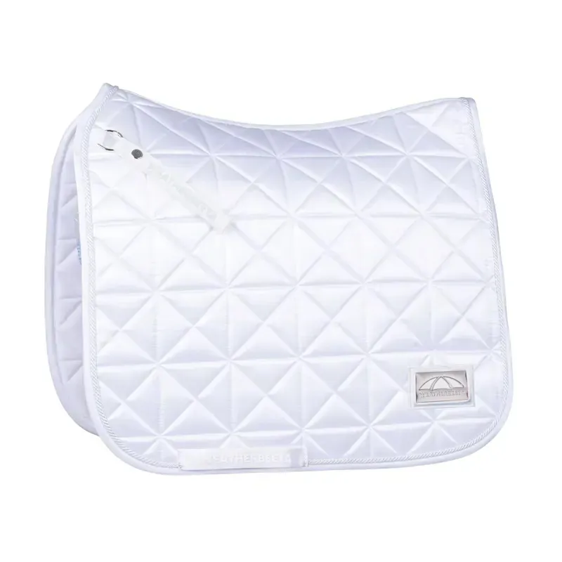 WeatherBeeta Satin Pro Air-Tec Dressage Saddle Pad - White-1