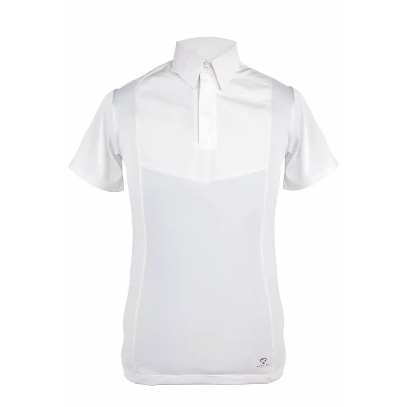 Shires Aubrion Gents Short Sleeve Tie Shirt - White