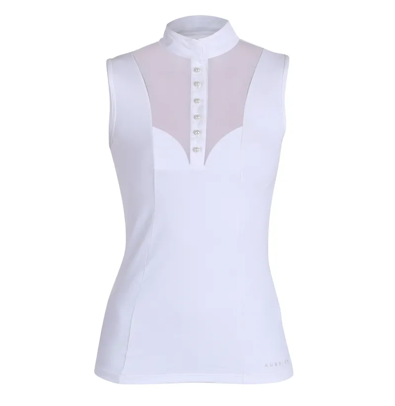 Shires Aubrion Preston Children's Show Shirt - White