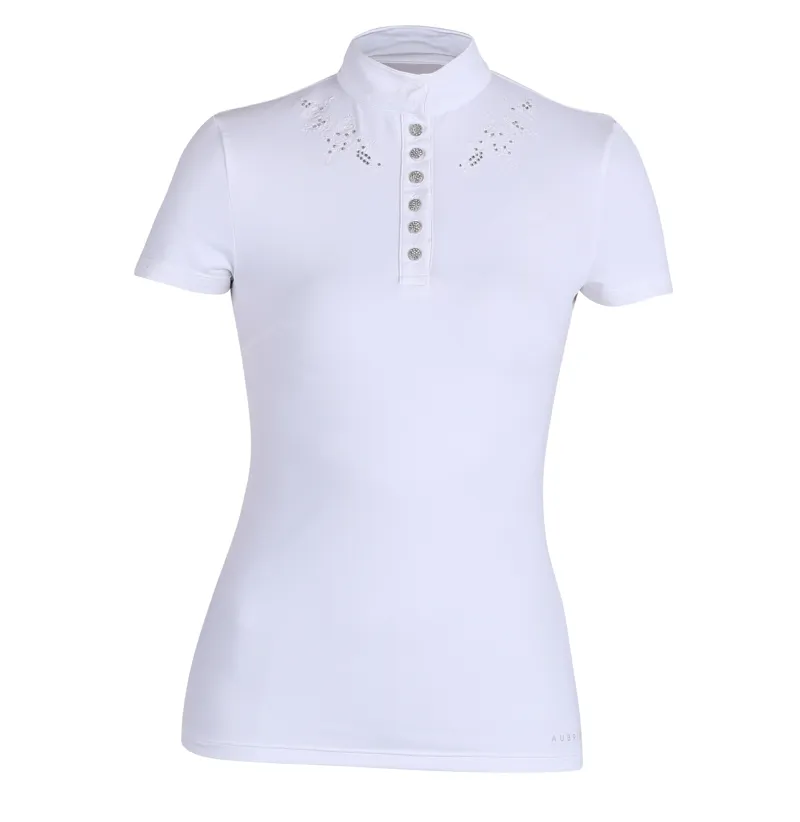 Shires Aubrion Salford Maids Show Shirt - White