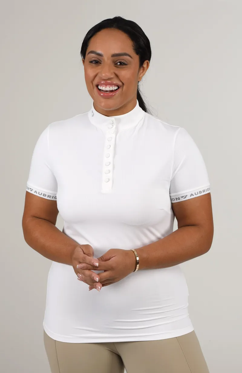 Shires Aubrion Chester Ladies Show Shirt - White-3