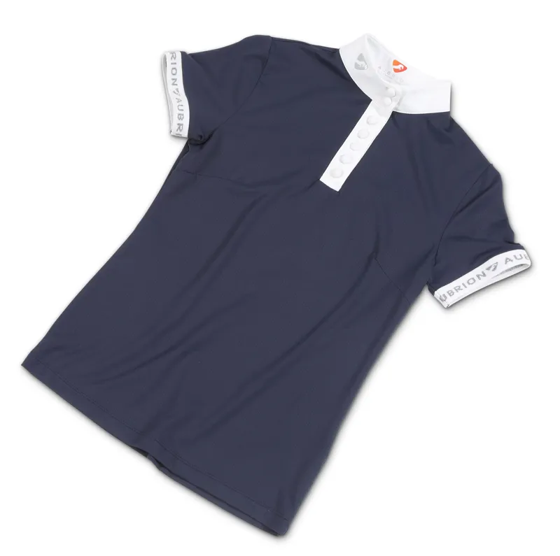 Shires Aubrion Chester Children's Show Shirt - Navy