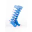 Rydale Womens Bamboo Rich Argyle Riding Socks Pack of Ten - Argyle Cobalt/Soft Pink/Cream