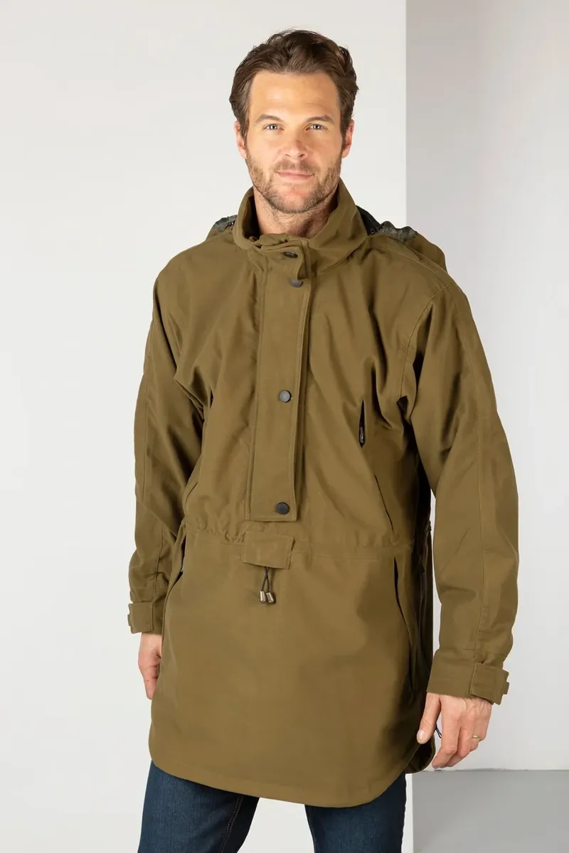 Rydale Danby Men's Long Performance Shooting Smock - Light Khaki
