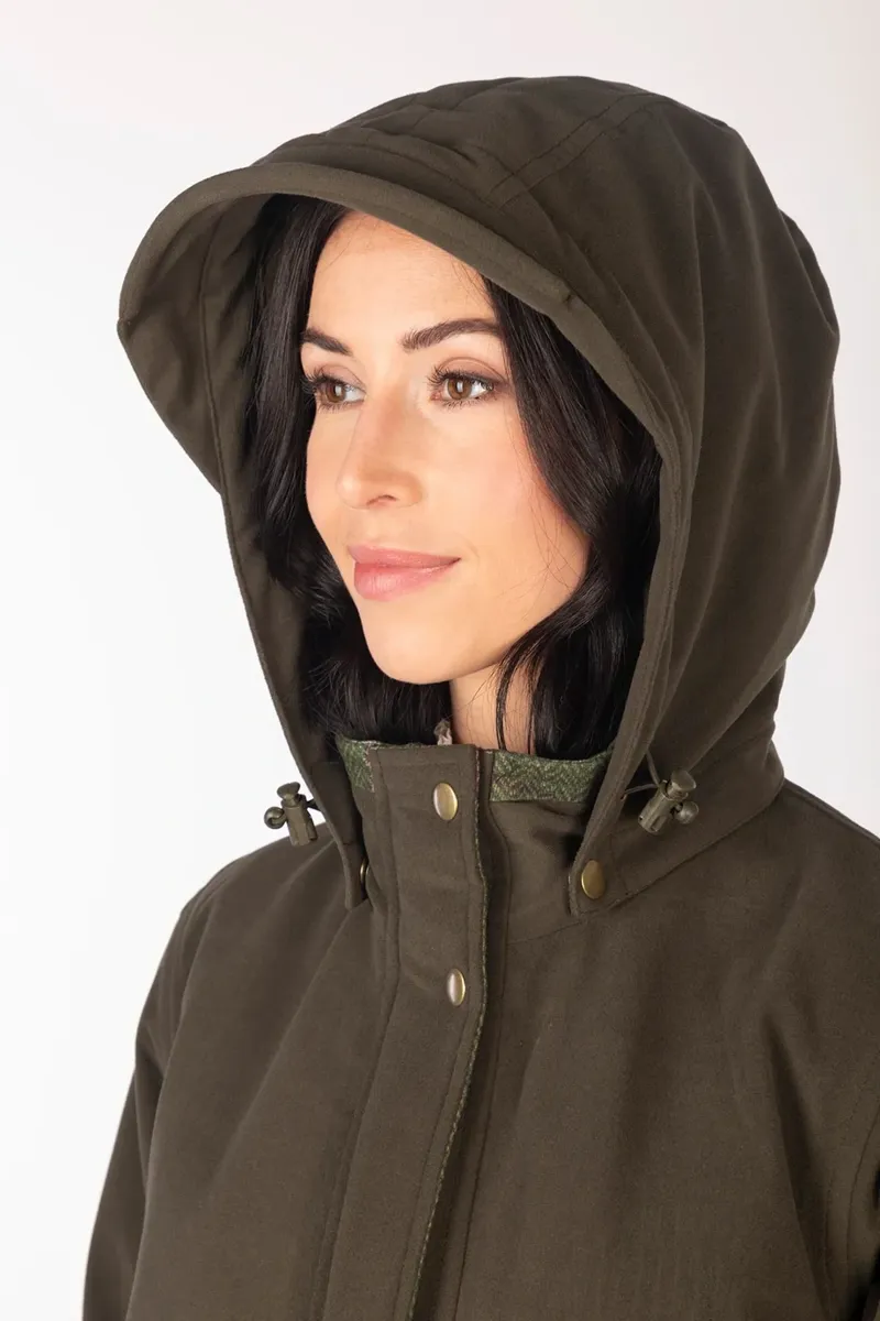 Rydale Ladies 3/4 Length Coat Danby - Olive-3