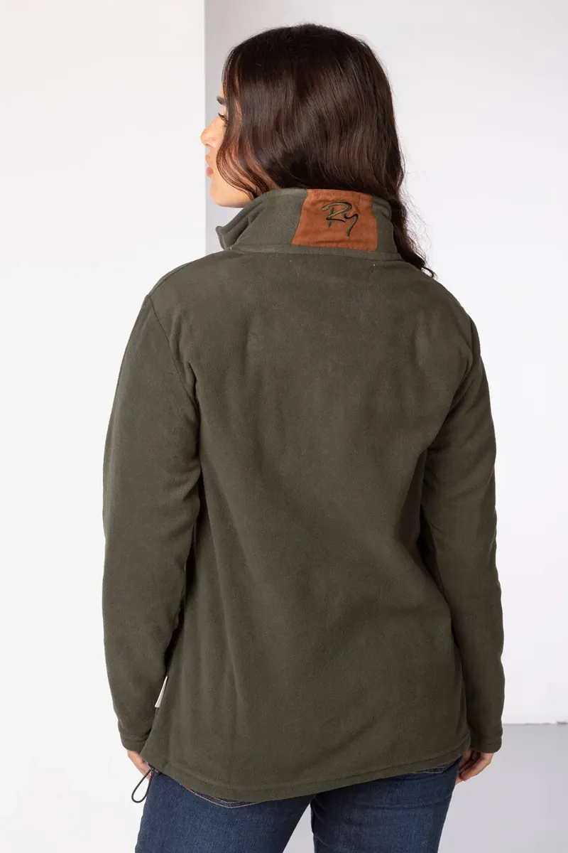 Rydale Ladies Kelk Overhead Pheasant Fleece - Khaki-1