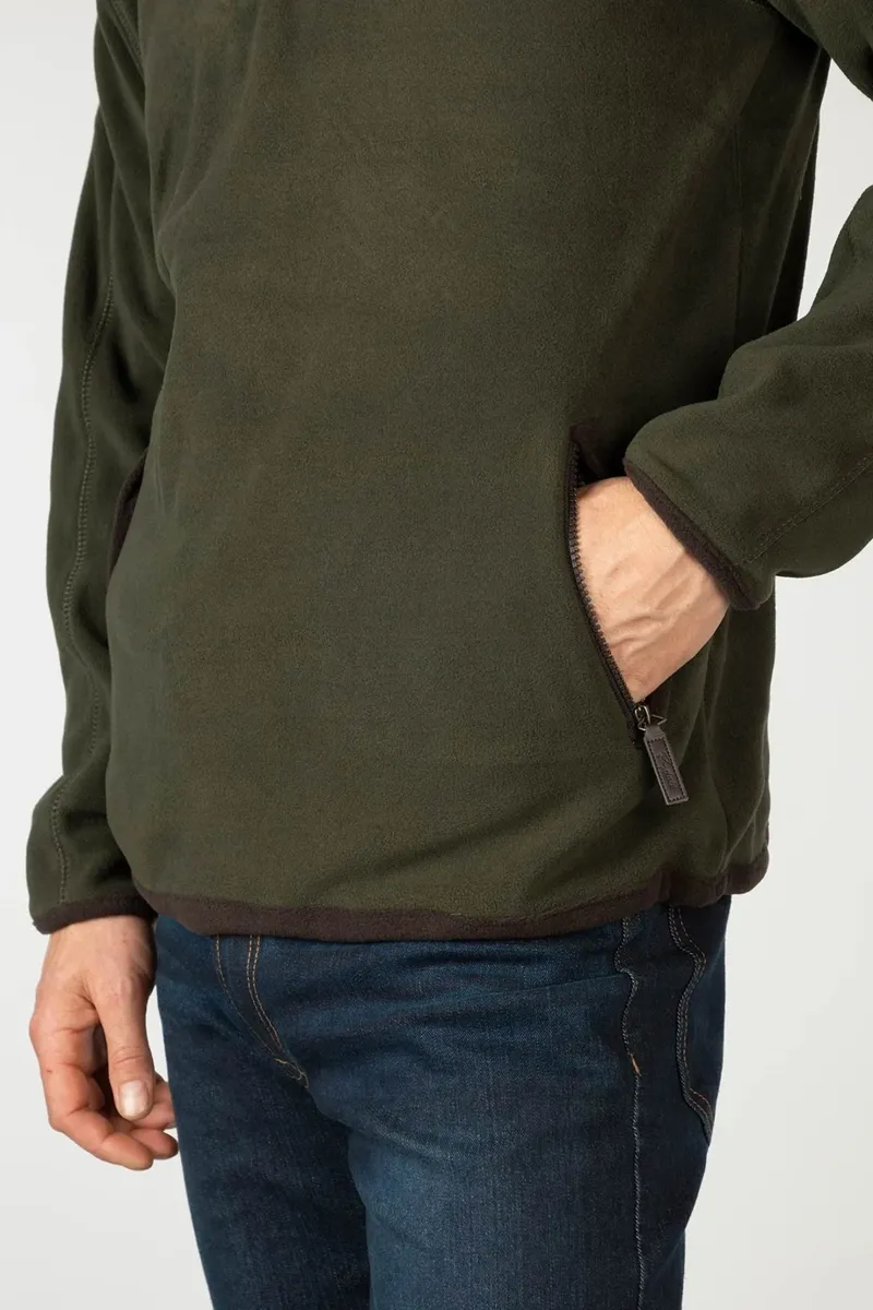 Rydale Gransmoor Men's Half Zip Fleece - Olive-8