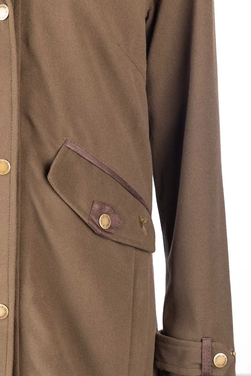 Rydale Ladies 3/4 Length Coat Danby - Brown-4