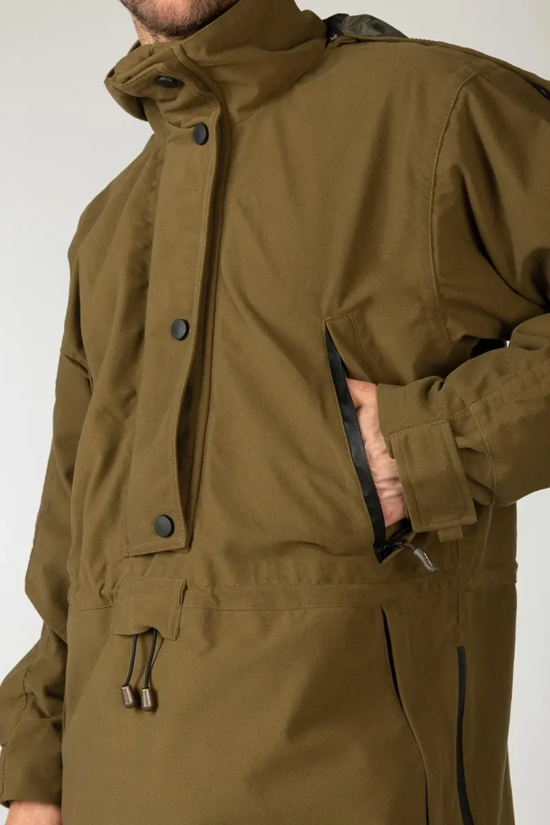 Rydale Danby Men's Long Performance Shooting Smock - Light Khaki-3