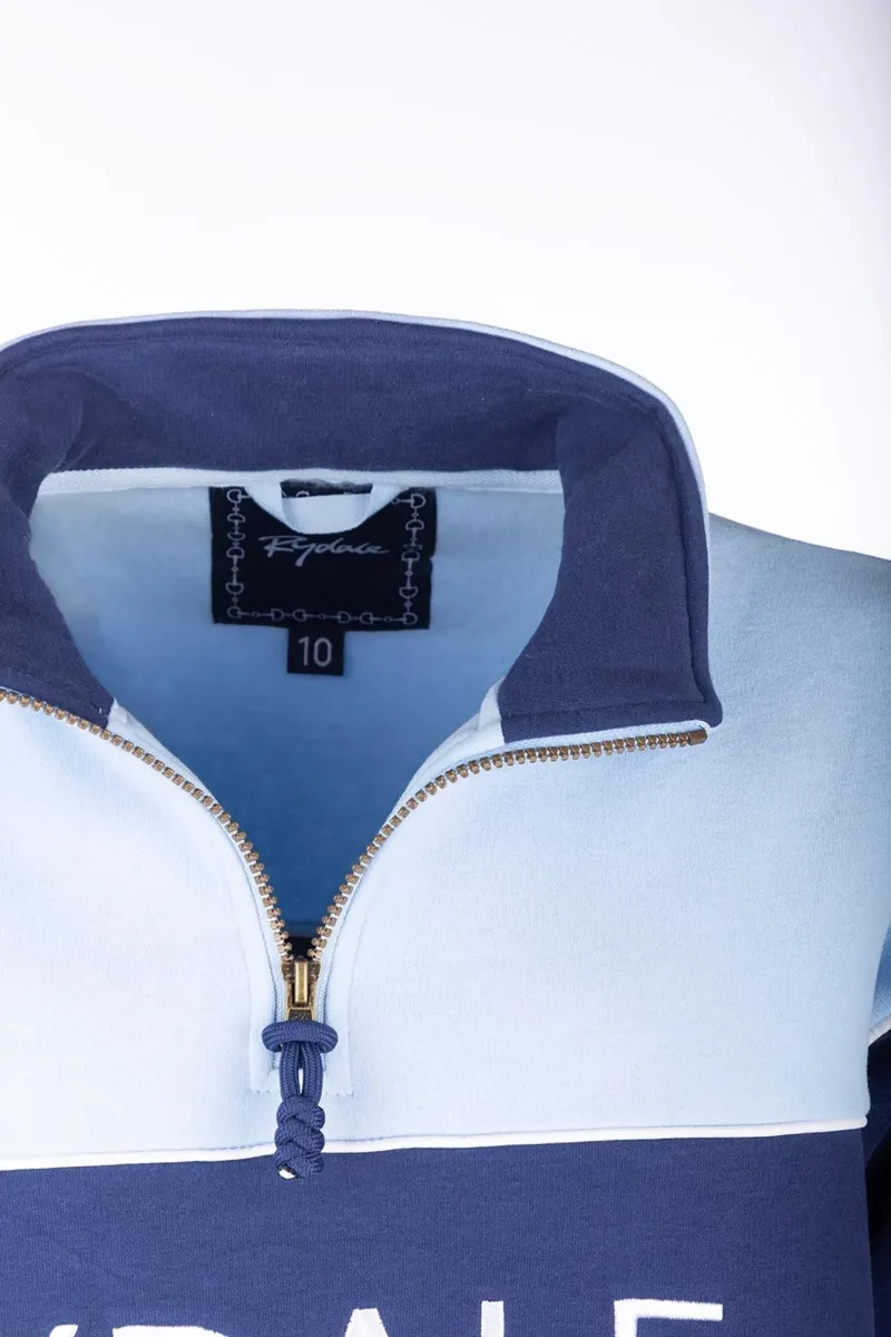 Rydale Ladies Byland Snaffle Sweatshirt - Soft Blue/Denim/Soft Blue-3