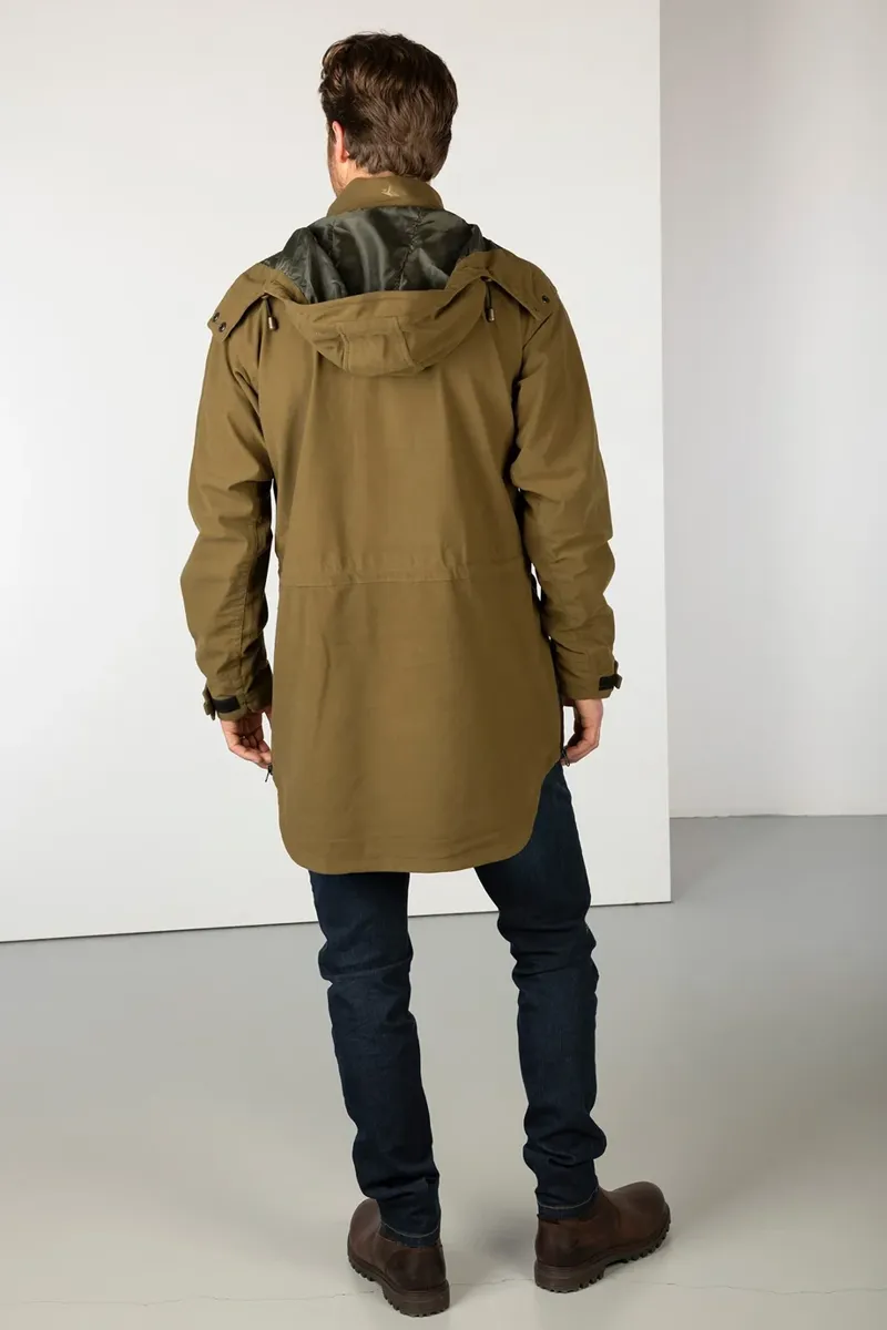 Rydale Danby Men's Long Performance Shooting Smock - Light Khaki-2