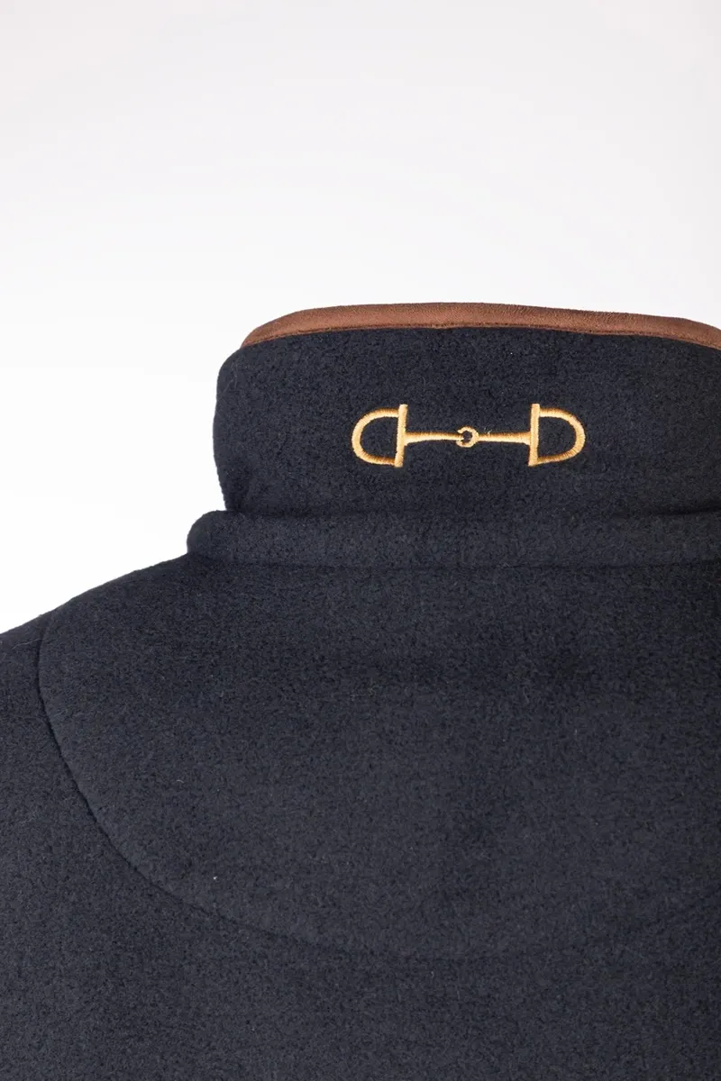 Rydale Ladies Huggate Snaffle Fleece Waistcoat - Navy-3