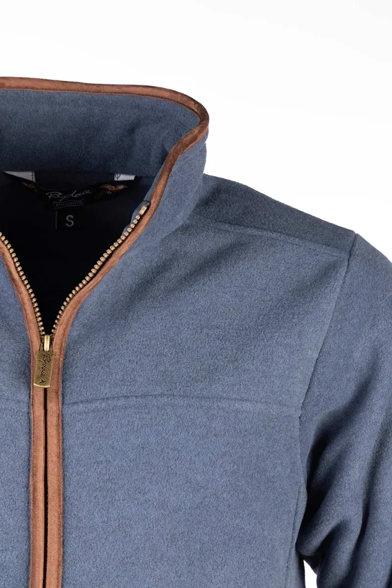 Rydale Men's Full Zip Huggate Fleece Jacket - Mid Navy-2