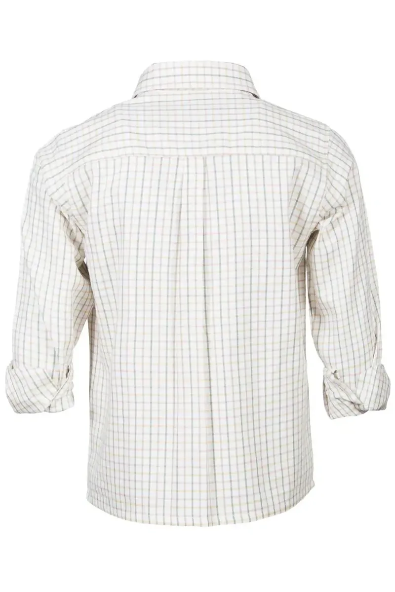 Rydale Boys Country Check Shirts - Tattersall Green-3