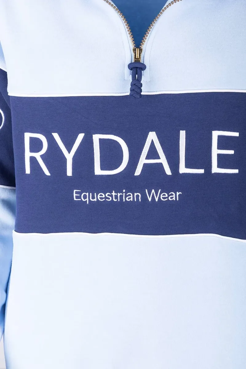 Rydale Ladies Byland Snaffle Sweatshirt - Soft Blue/Denim/Soft Blue-2