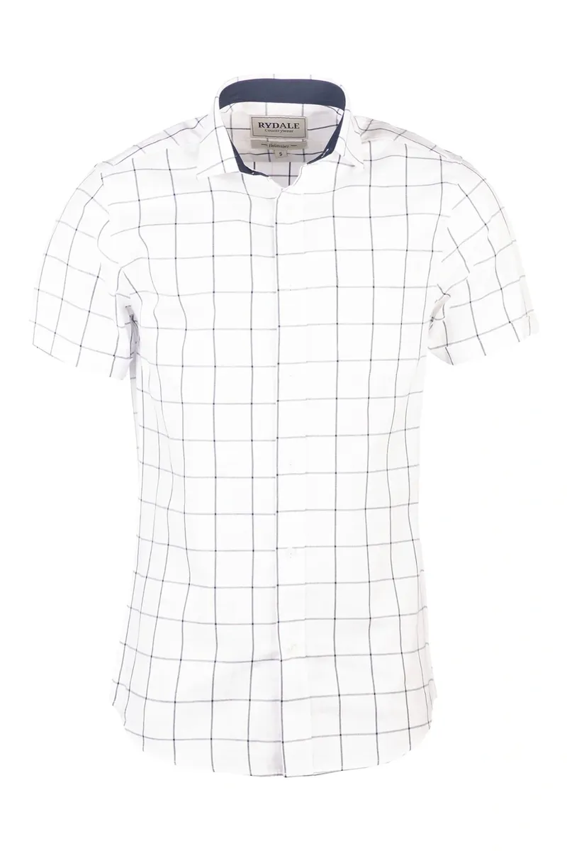 Rydale Men's Short Sleeve Country Shirt - Helmsley Dark Navy